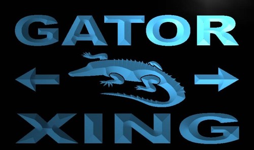 Gator Xing Neon Light Sign